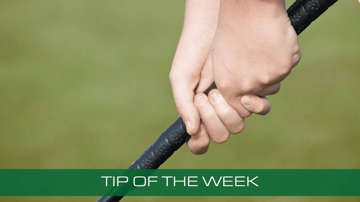 a person holding a baseball bat with the words tip of the week written on it