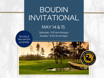 a flyer for the boudiin international golf tournament