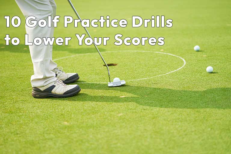 10 golf practice drills to lower your scores.