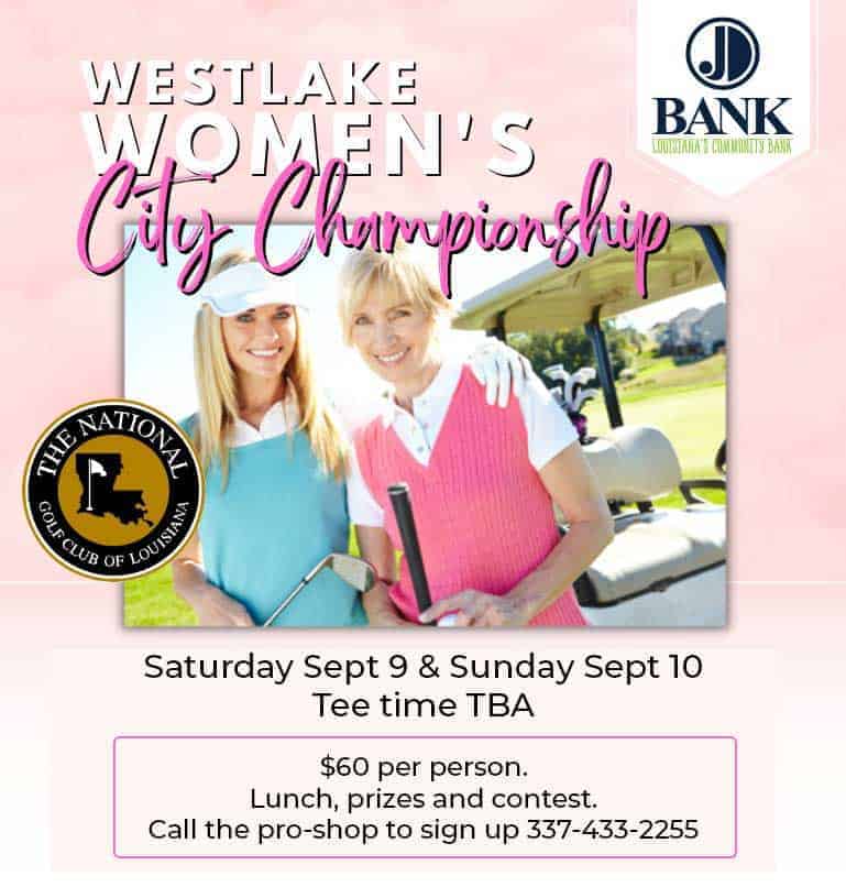 a flyer for a women's golf tournament